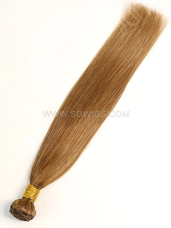 1 Bundle Brazilian #8 Color Straight Human Hair 