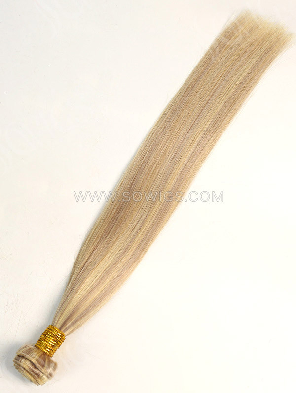 1 Bundle Brazilian #P18/613 Color Straight Human Hair 