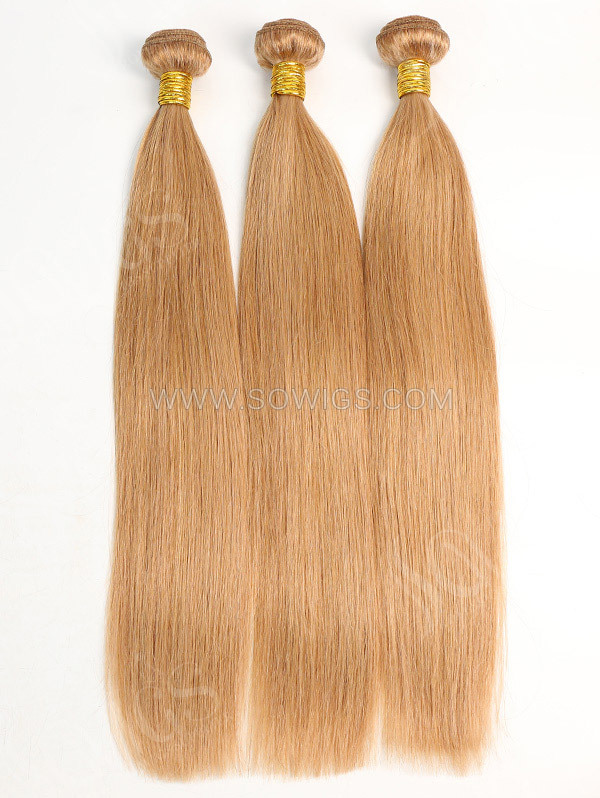 1 Bundle Brazilian #10 Color Straight Human Hair 