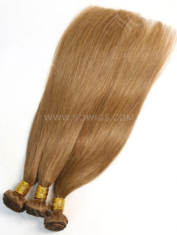 1 Bundle Brazilian #8 Color Straight Human Hair 