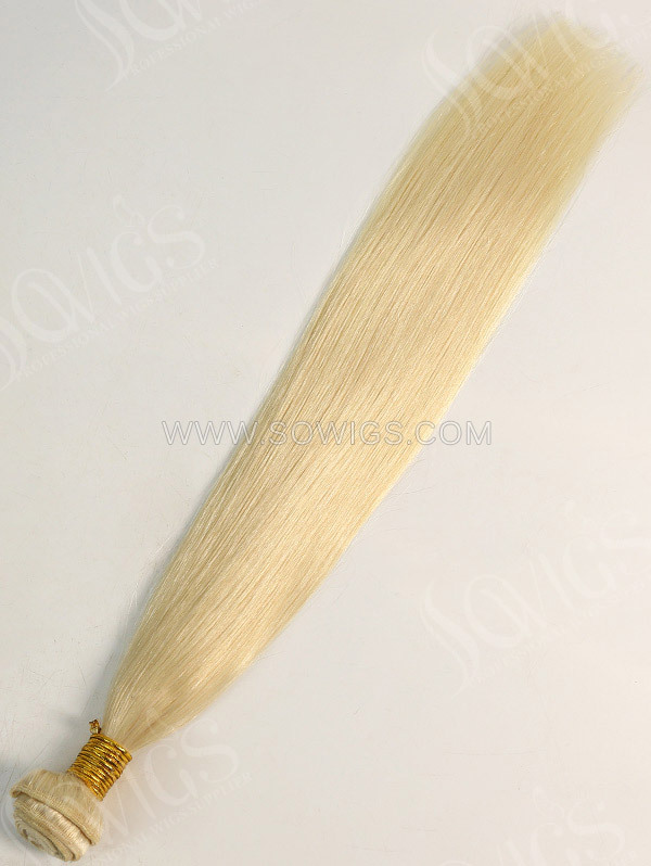 1 Bundle Brazilian #60 Color Straight Human Hair 