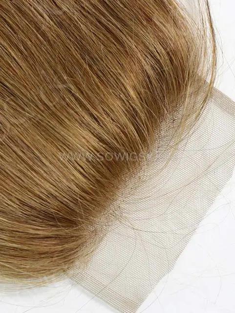 4*4 Lace Closure Brazilian #8 Color Straight Human Hair