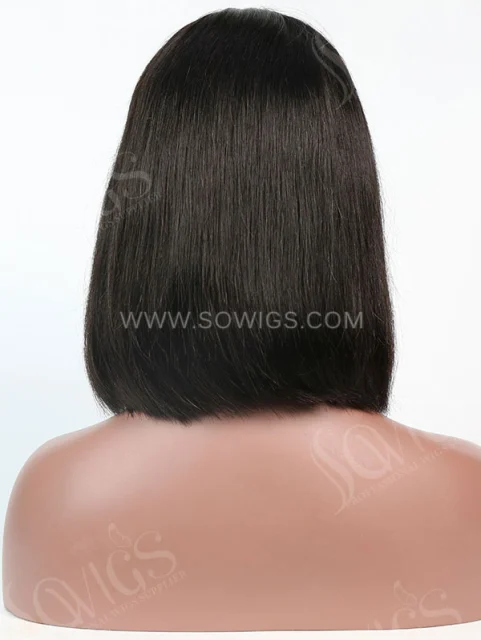 150% Density Highlighted Lace Front Wig Bob Straight Human Hair