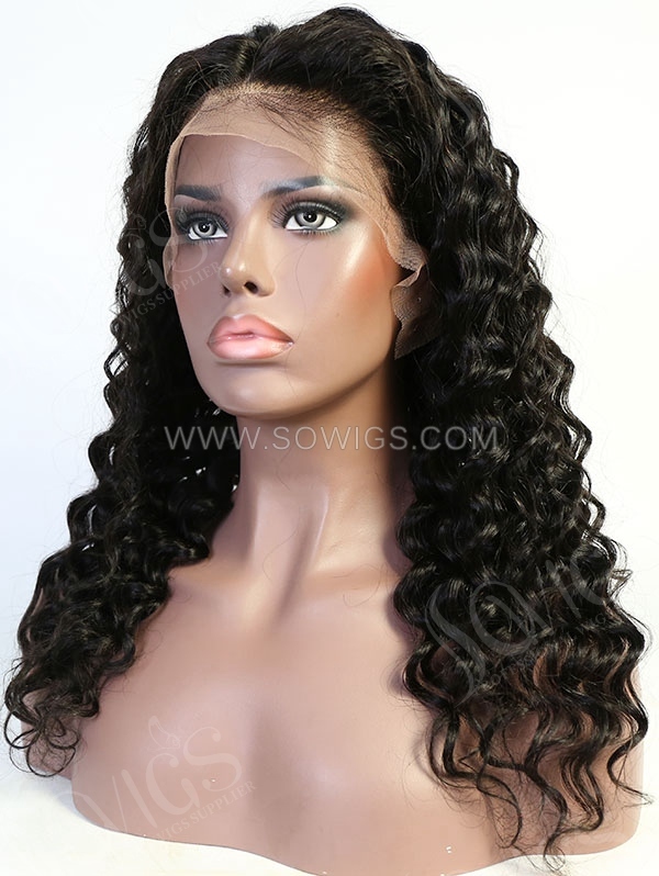 Loose Deep Style Natural Color Human Hair Wig With 7 Days To Customize A13