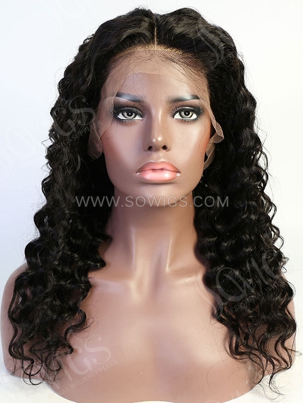 Loose Deep Style Natural Color Human Hair Wig With 7 Days To Customize A13