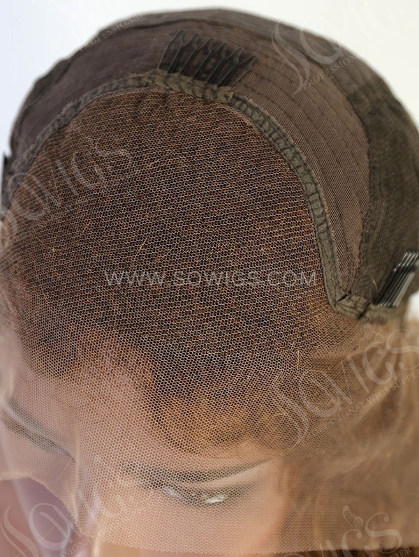 Curl Style Clay Brown Color Human Hair Wig With 7 Days To Customize A7