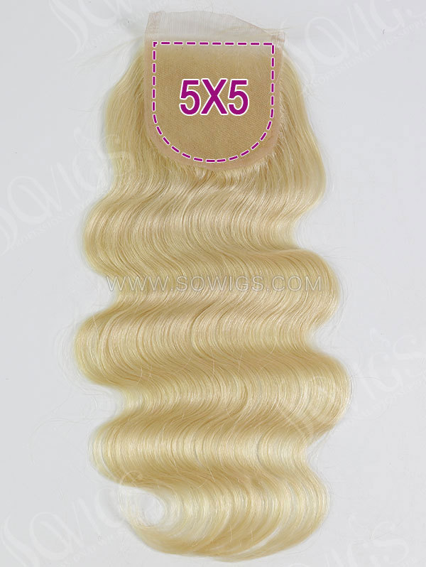 5*5 Lace Closure 613 Color Body Wave Human Hair