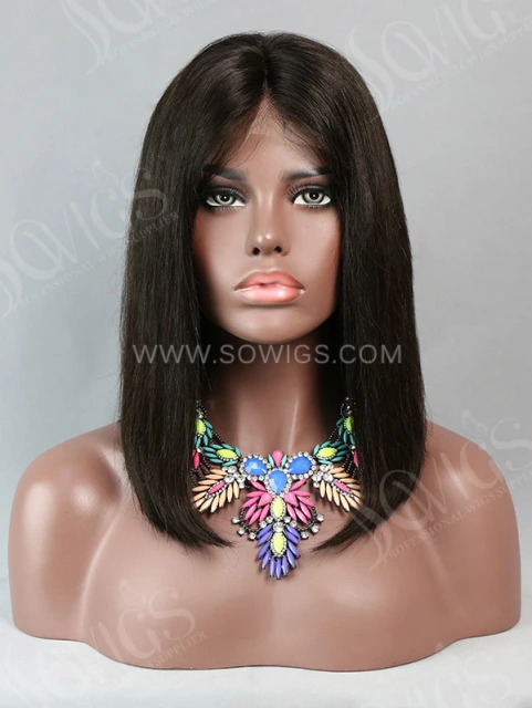 150% Density Lace Front Wig Bob Virgin Human Hair Lace Frontal Bob Wigs