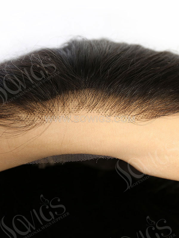 Invisible HD Lace 13*5 Closure Wigs 180% Density Virgin Human Hair Natural Color