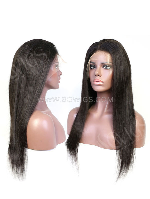 Invisible HD Lace 13*5 Closure Wigs 180% Density Virgin Human Hair Natural Color