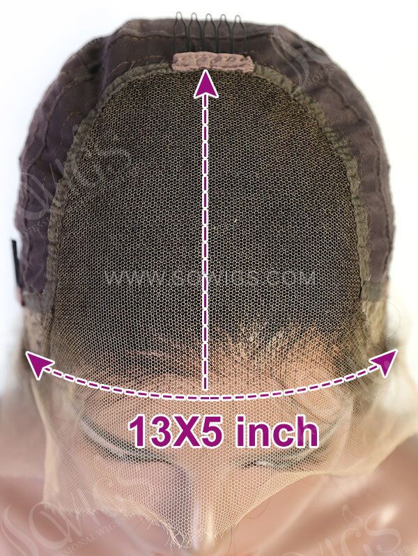 Invisible HD Lace 13*5 Closure Wigs 180% Density Virgin Human Hair Natural Color