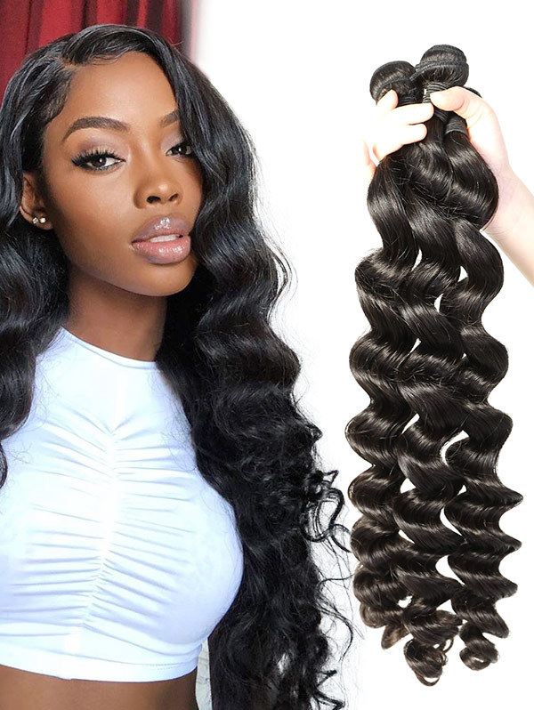 4 Bundles Loose Wave Human Virgin Hair 