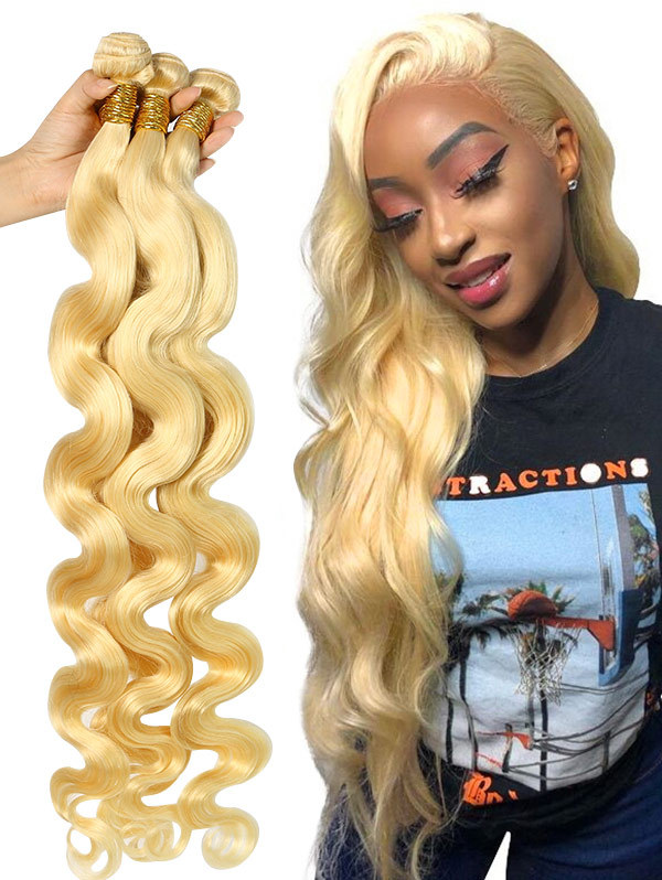 4 Bundles 613 Color Body Wave Human Hair 