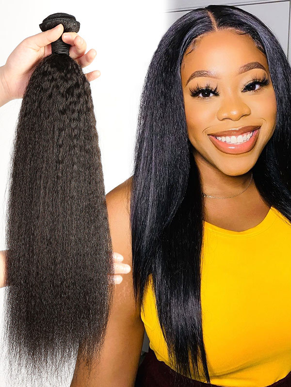 4 Bundles Kinky Straight Human Virgin Hair 