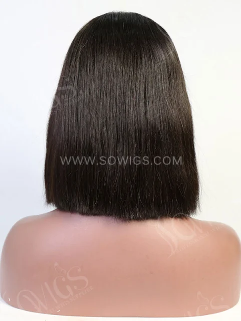 U Part Bob Wigs Straight Virgin Human Hair Natural Color