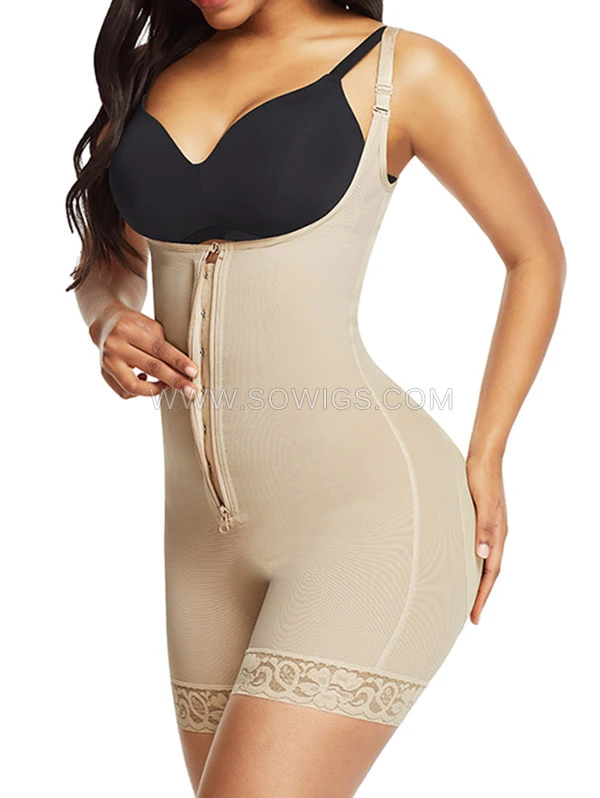 Shapewear Butt Lifter Tummy Control Waist Trainer Bodysuit Corset Adjustable Straps