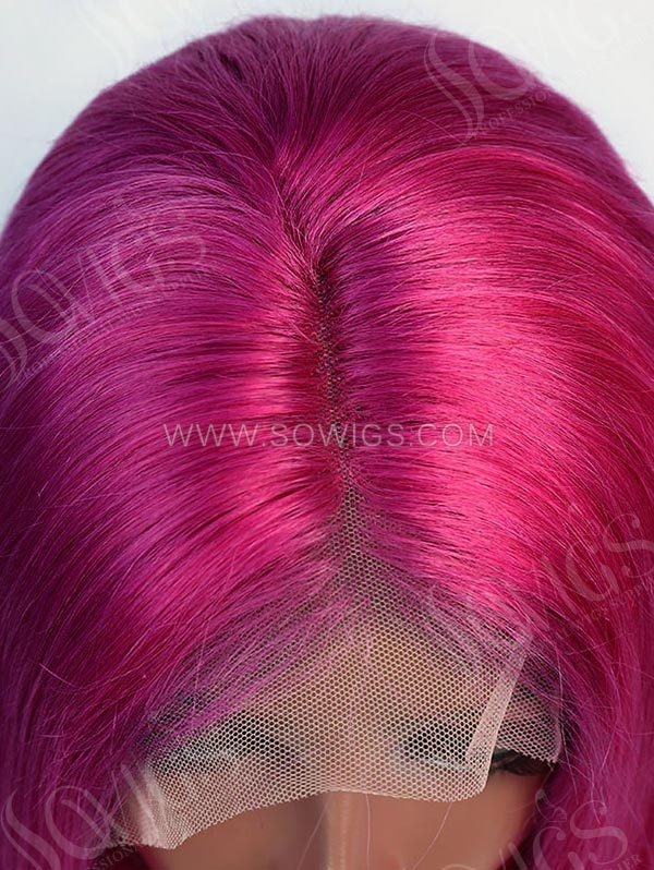 150% Density Lace Front Wig Color Bob Straight Human Hair Lace Frontal Bob Wigs