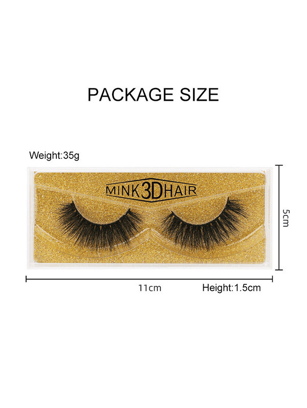 1 Pair Large Mink 3D Hair Eyelashes (25 size choices ,leave message or by random)