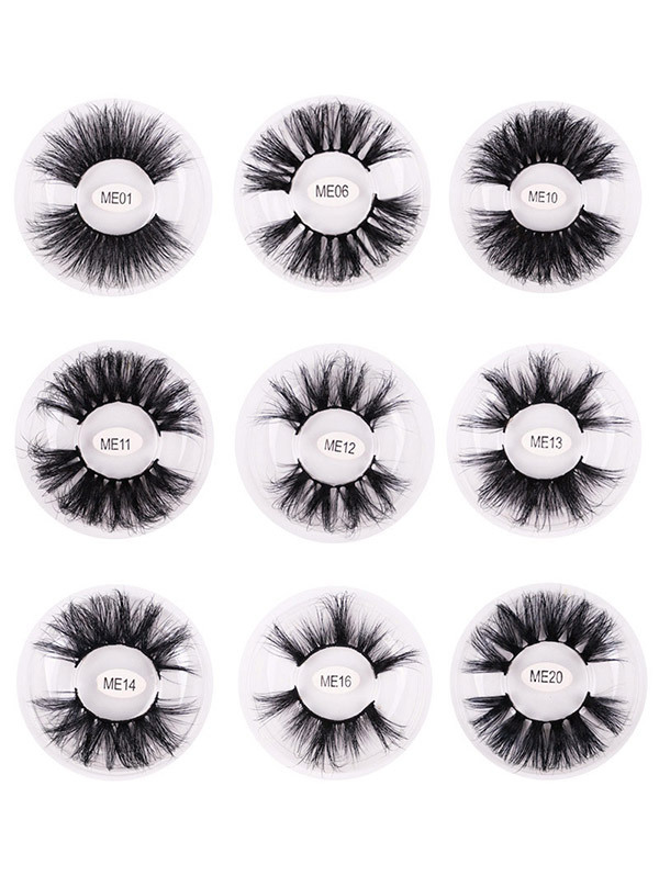 1 Pair Mink False Eyelashes 25mm ME Series (20 size choices ,leave message or by random)