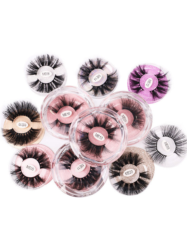 1 Pair Mink False Eyelashes 25mm ME Series (20 size choices ,leave message or by random)
