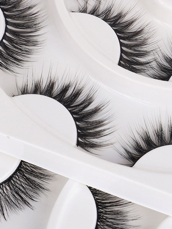 Mink Eyelashes 8 Pair One Disc Set Long Soft Natural Makeup Accessories