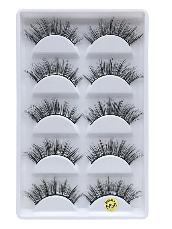 5 Pair One Pack 3D Mink Hair False Eyelashes F/G Series (6 size choices ,leave message or by random)