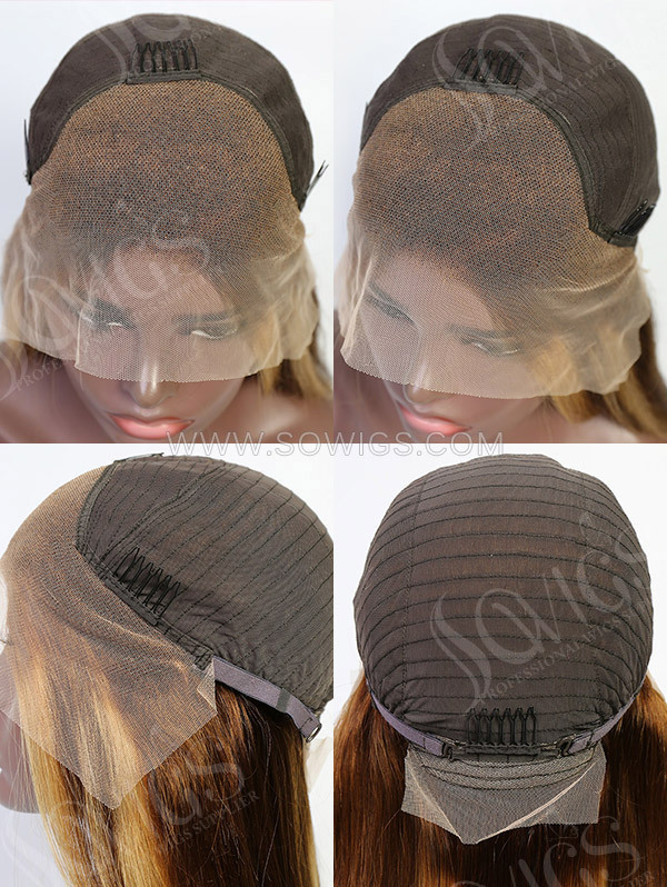 Hightlighted Color P4/27 13*4 Lace Front Wigs Lace Wigs Virgin Human Hair Natural Hairline