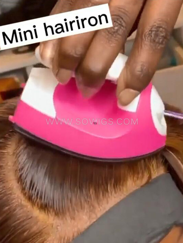 Mini Hairiron For Hair Roots Consoler
