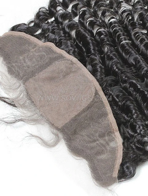 13*4 Silk Base Frontal Deep Wave Human Hair