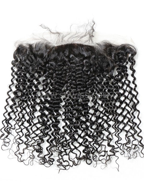 13*4 Silk Base Frontal Deep Curly Human Hair