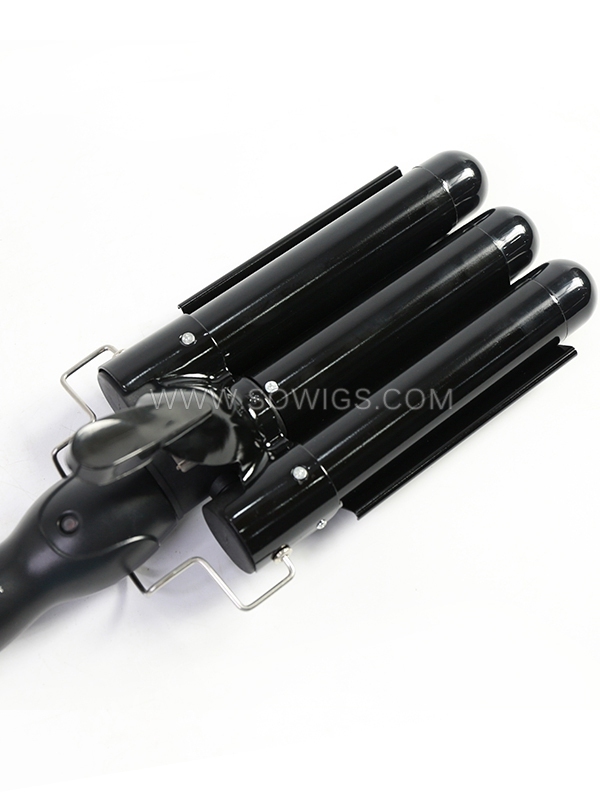 3 Barrel Curling Iron Wand Dual Voltage Hair Crimper Temperature Adjustable Portable Hair Waver Heats Up Quickly