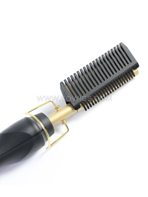 450 F Electric Hot Comb, Professional High Heat Ceramic Hair Press Comb automatic power off and fast heating