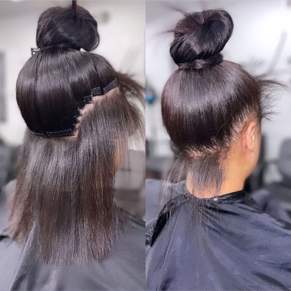 100% Human Hair Weaves Tape in Tape Hair Extension 20pcs 50g