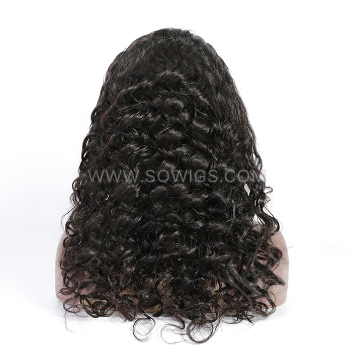 Loose Wave 13*4 Lace Front Wigs 130% Density Lace Wigs Virgin Human Hair Natural Color Natural Hairline