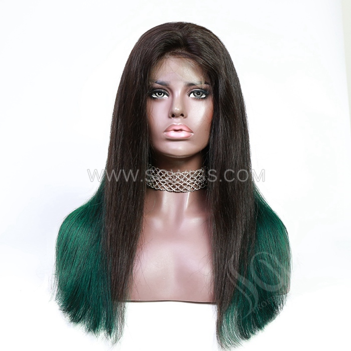 Highlighted Wig 180% Density 4*4 Lace Closure Wigs Straight Hair Virgin Human Hair