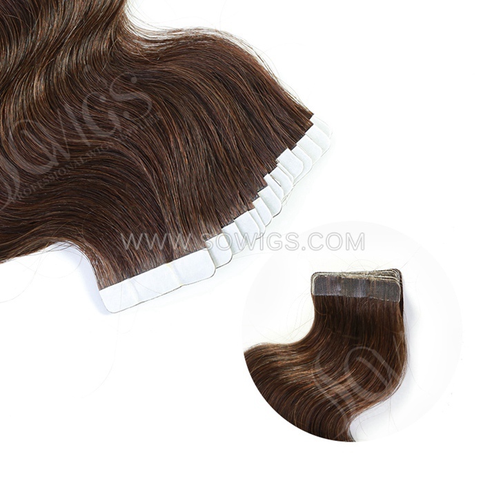 Color Tape ins Tape Hair Extension 1Pack 20pcs 50gram 100% Human Hair Weaves