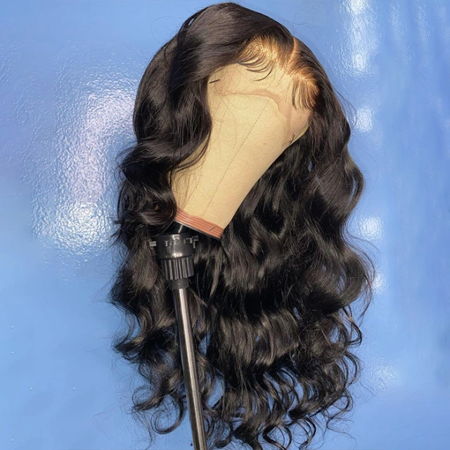 Body Wave 13*4 Lace Front Wigs 180% Density Lace Wigs Virgin Human Hair Natural Color Natural Hairline