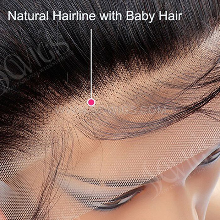 (All texture )HD 13*4 & 13*6 Lace Frontal 100% Unprocessed Virgin Human Hair Natural Color