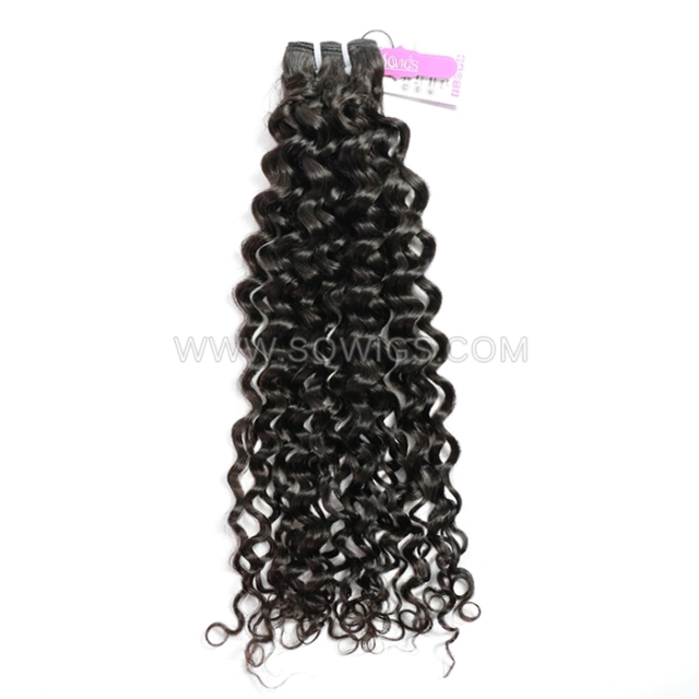 1 Bundle Italian Curly 100% Unprocessed Virgin Human Hair Extensions Double Weft Sowigs Hair