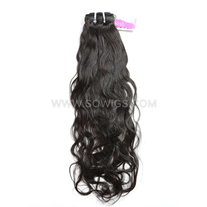 1 Bundle Natural Wave 100% Unprocessed Virgin Human Hair Extensions Double Weft Sowigs Hair