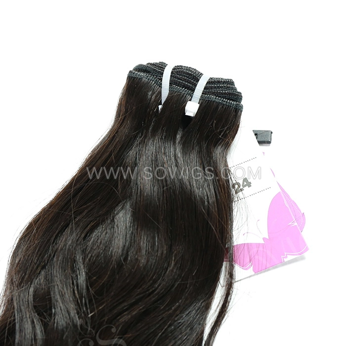 1 Bundle Natural Wave 100% Unprocessed Virgin Human Hair Extensions Double Weft Sowigs Hair