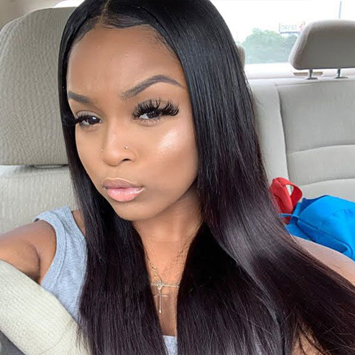 U Part Wigs V Part Wigs 150 /200 /300 Density Straight Hair Virgin