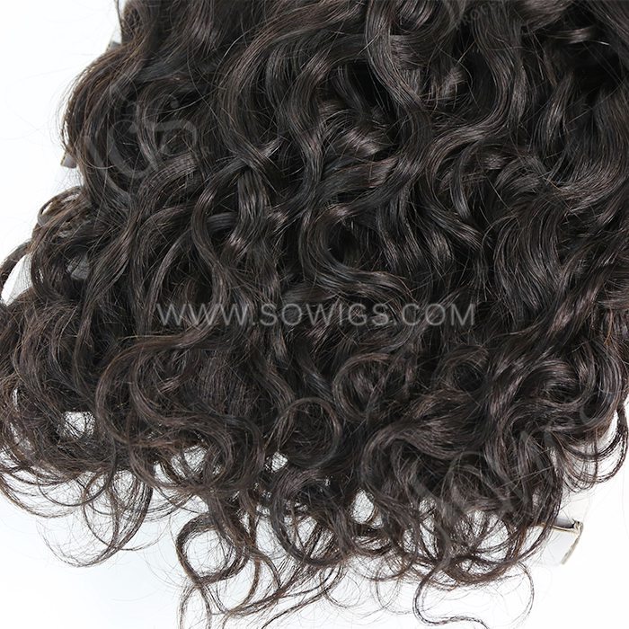 4*4 Lace Closure Natural Wave Hairline Pre plucked Knots Lightly Bleached 100% Unprocessed Human Hair