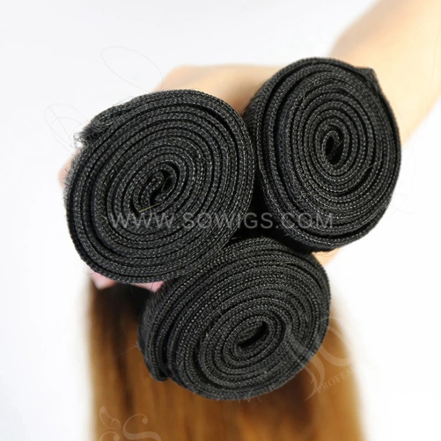 1 Bundle T1B/30 Ombre Color 100% Unprocessed Virgin Human Hair Extensions Double Weft Sowigs Hair