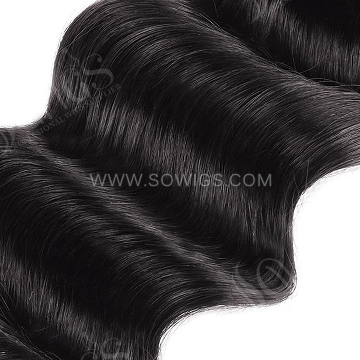 5*5 Lace Closure Loose Wave Hairline Pre plucked Knots Lightly Bleached 100% Unprocessed Human Hair