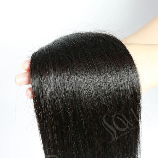 5*5 Lace Closure Straight Hairline Pre plucked Knots Lightly Bleached 100% Unprocessed Human Hair