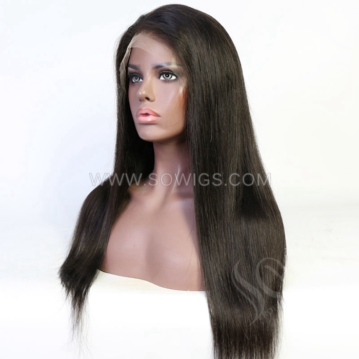 HD Melted 13x6 Wigs Full Frontal 150% or 200% Density Lace Wigs Pre Plucked Virgin Human Hair Natural Color