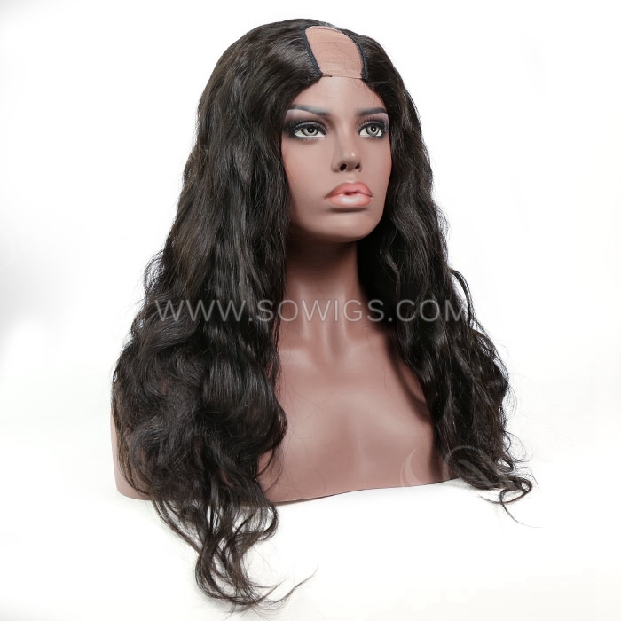 Body Wave U Part Wigs V Part Wigs 130% & 300% Density 100% Unprocessed Virgin Human Hair Natural Color