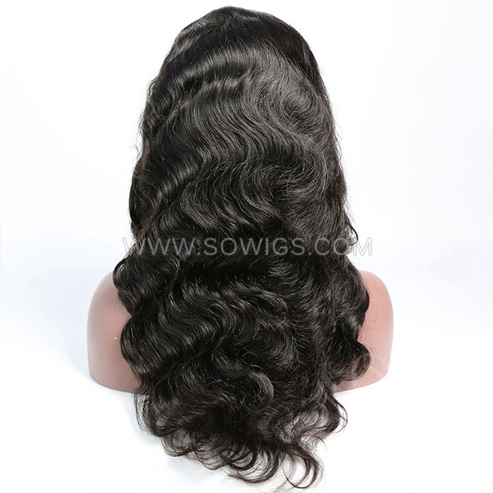 13*6 Lace Front Wigs 130% Density Lace Wigs Virgin Human Hair Natural Color Natural Hairline