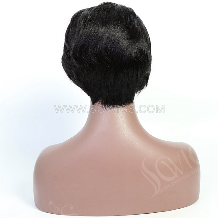 Side Part Straight Hair Bob Wigs 13*1 Lace Front Wigs 130% Density Virgin Human Hair Natural Color Natural Hairline